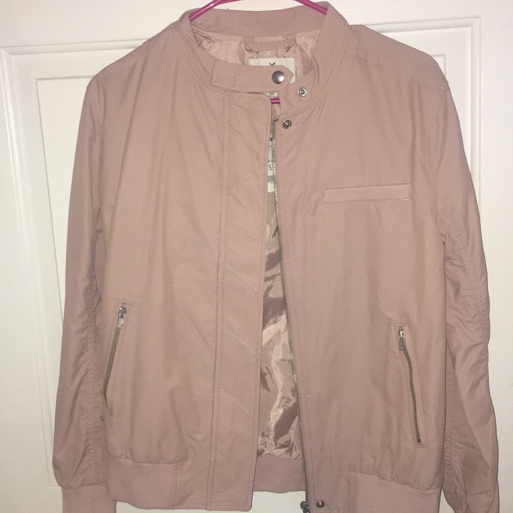 Pink bomber jacket